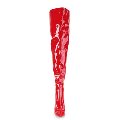 Pleaser Womens Boots COURTLY-3012 Red Patent