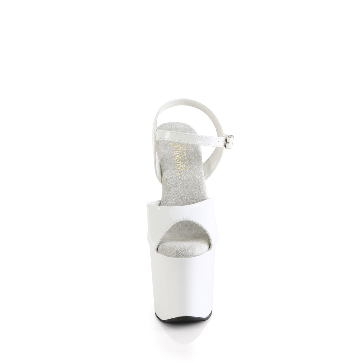 Pleaser  Sandals CRAZE-809 Wht Pat/Wht