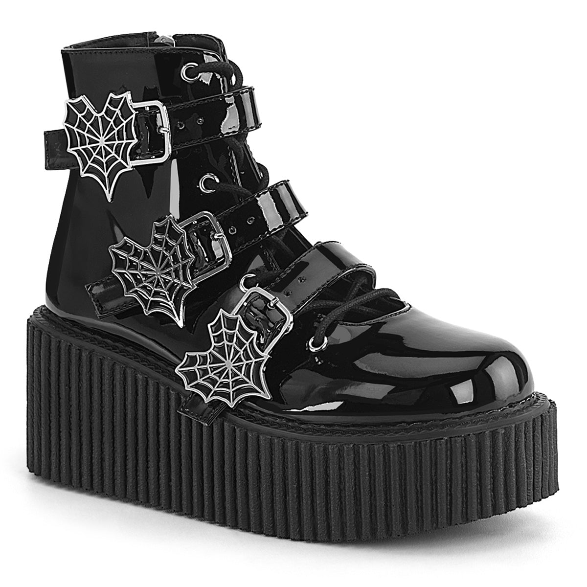 DemoniaCult  Low Shoe CREEPER-260 Blk Pat