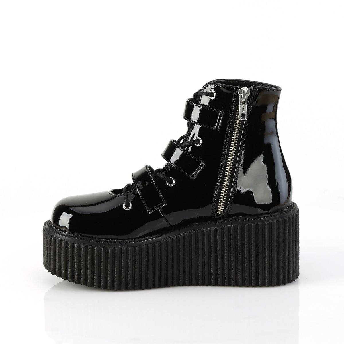 DemoniaCult  Low Shoe CREEPER-260 Blk Pat