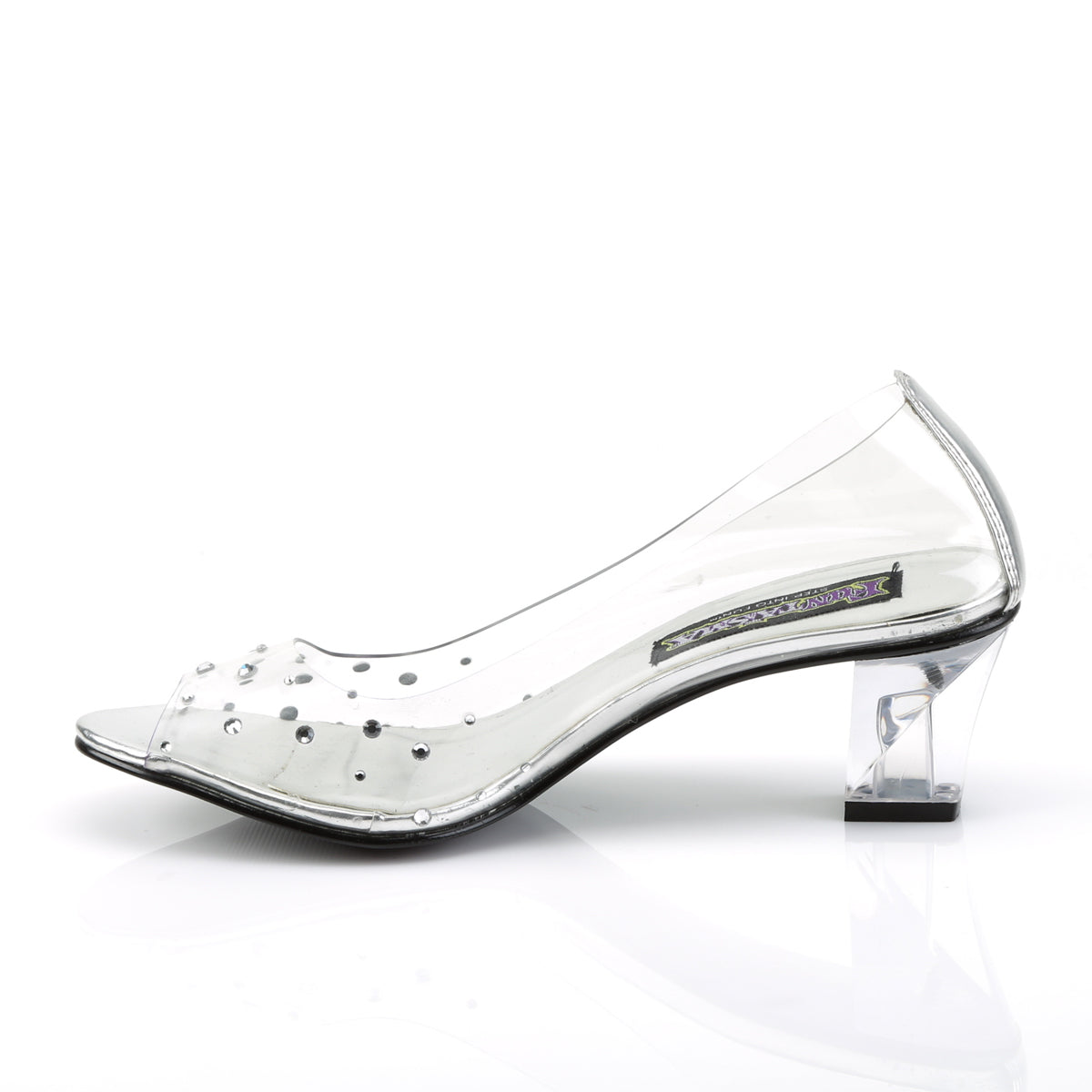 Funtasma Womens Pumps CRYSTAL-100 Clr Lucite