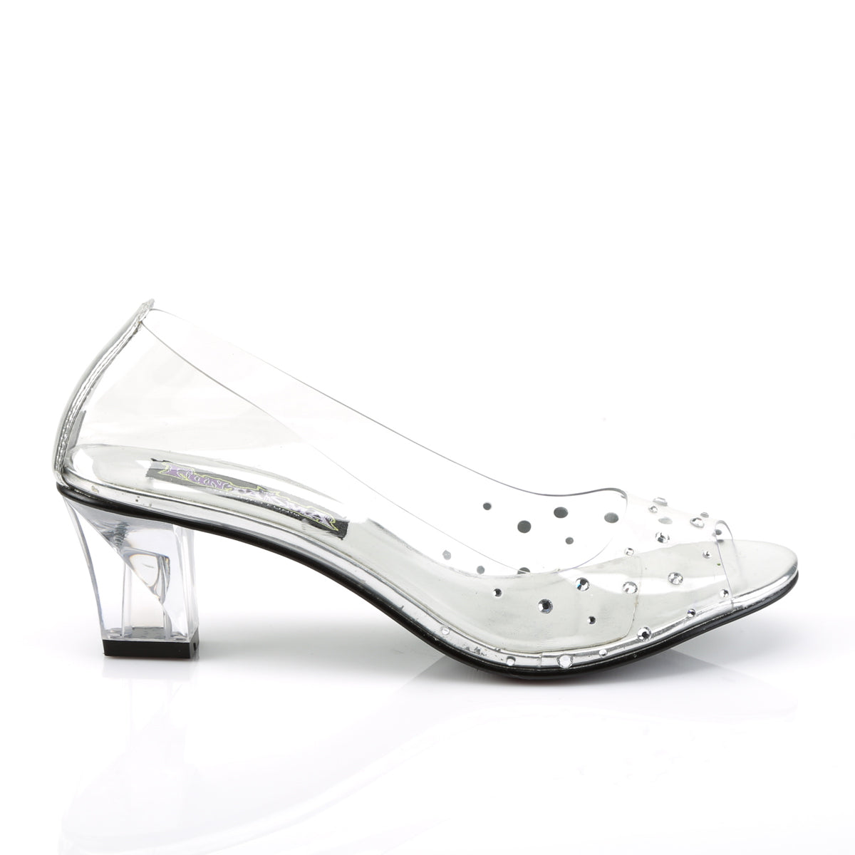 Funtasma Womens Pumps CRYSTAL-100 Clr Lucite