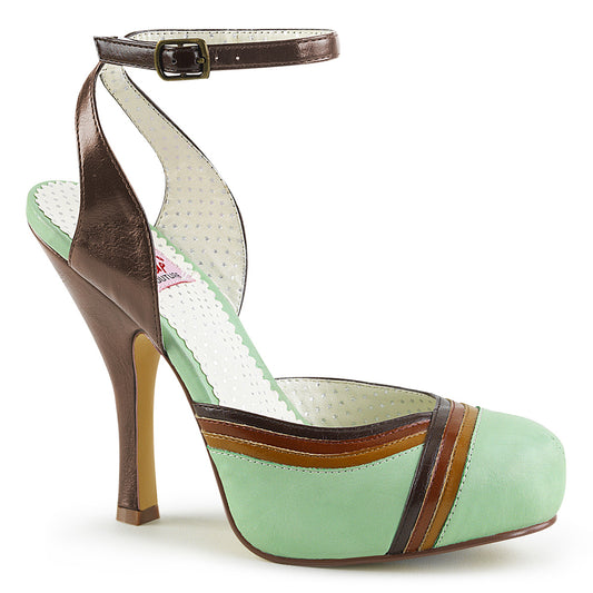 Pin Up Couture Womens Pumps CUTIEPIE-01 Mint Multi Faux Leather
