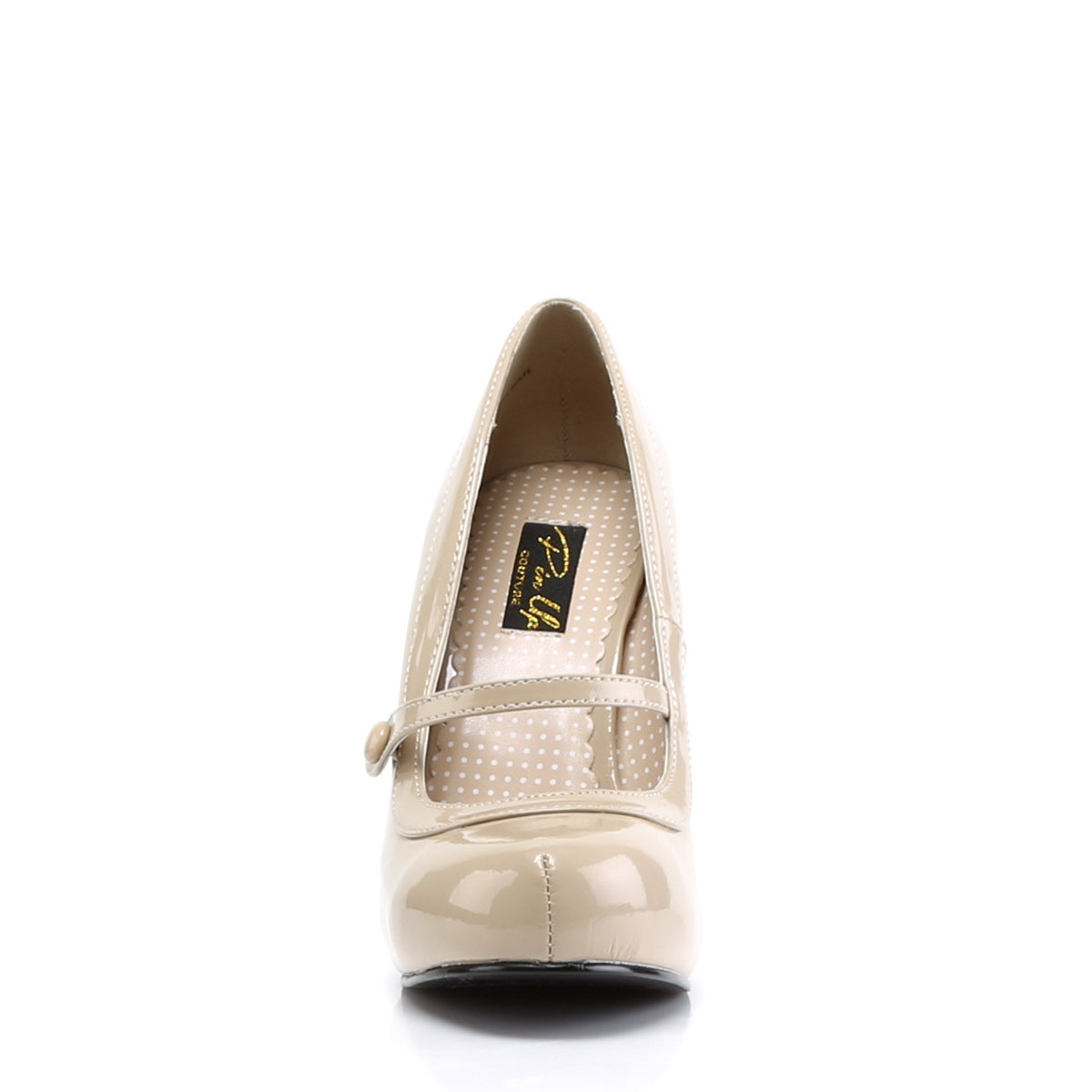 Pin Up Couture Womens Pumps CUTIEPIE-02 Cream Pat