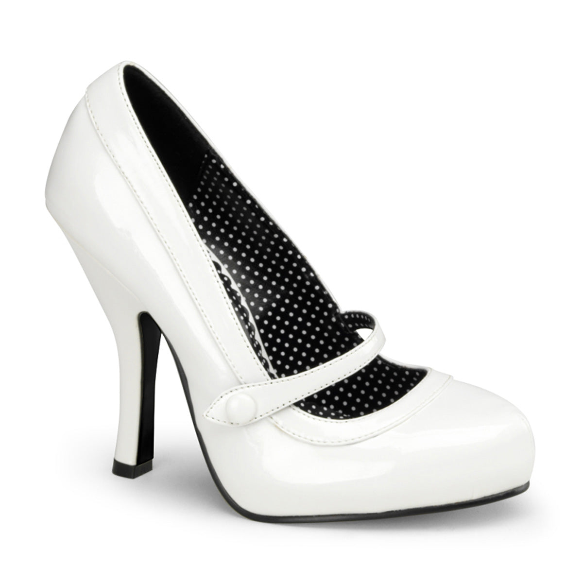 Pin Up Couture Womens Pumps CUTIEPIE-02 Wht Pat