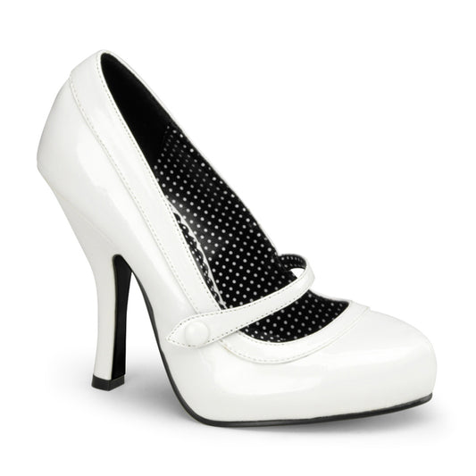 Pin Up Couture Womens Pumps CUTIEPIE-02 Wht Pat