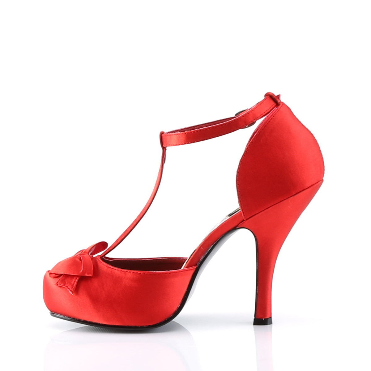 Pin Up Couture Womens Pumps CUTIEPIE-12 Red Satin