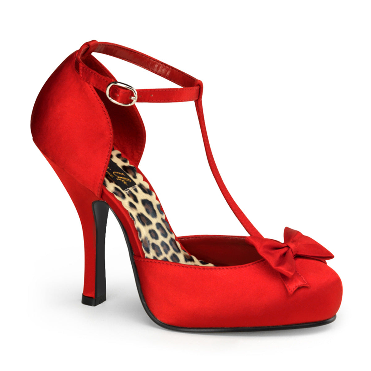 Pin Up Couture Womens Pumps CUTIEPIE-12 Red Satin