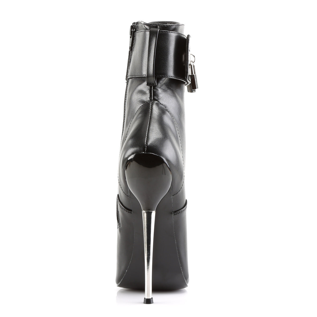 Devious Womens Ankle Boots DAGGER-1023 Blk Pu