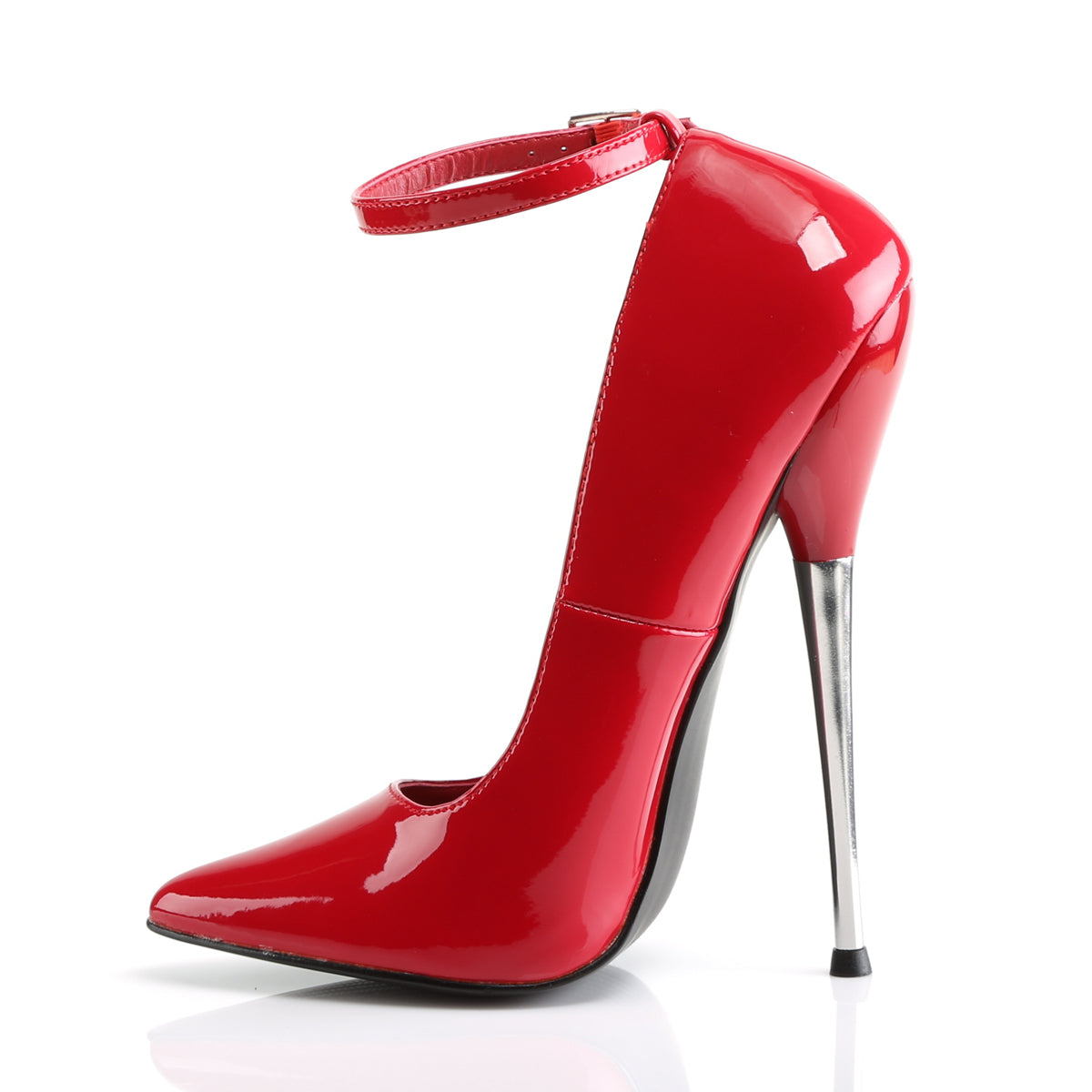 Devious Womens Pumps DAGGER-12 Red Pat