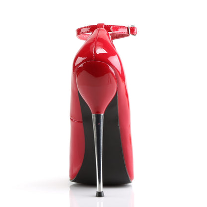 Devious Womens Pumps DAGGER-12 Red Pat