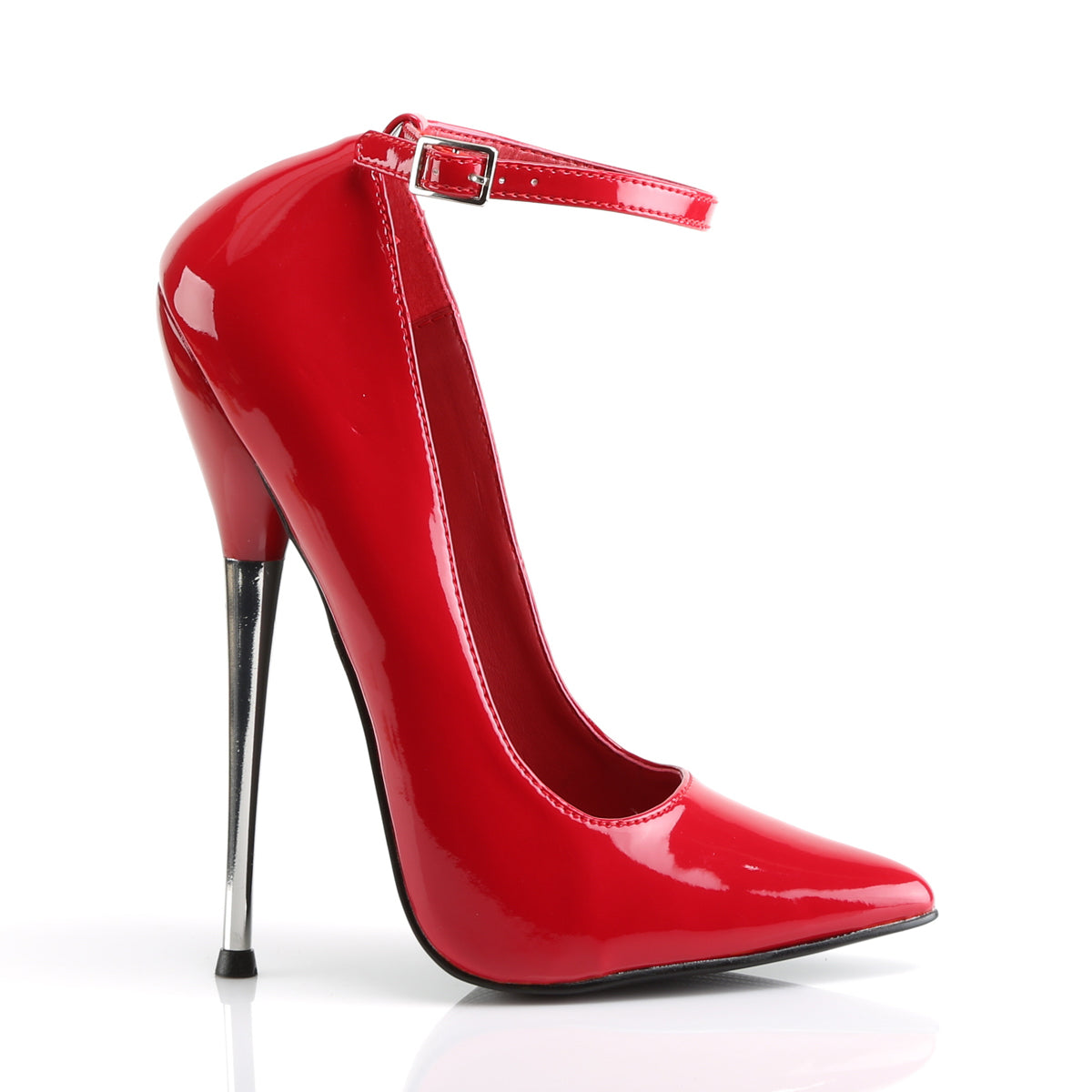 Devious Womens Pumps DAGGER-12 Red Pat