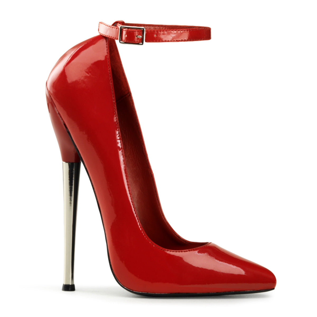 Devious Womens Pumps DAGGER-12 Red Pat