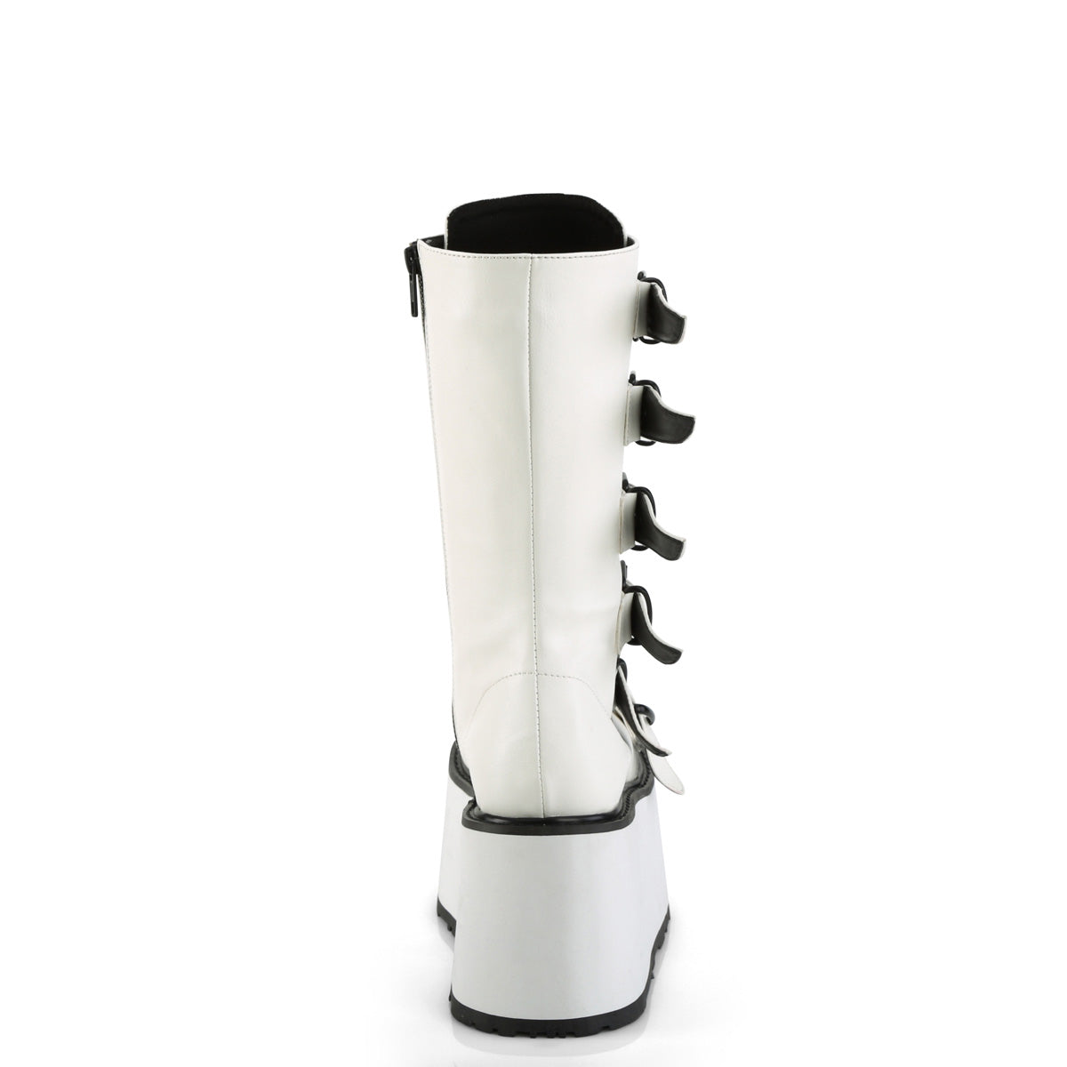 DemoniaCult  Boots DAMNED-225 Wht Vegan Leather