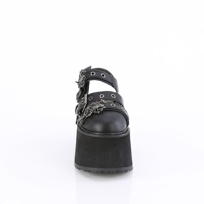 DemoniaCult   DAMNED-27 Blk Vegan Leather