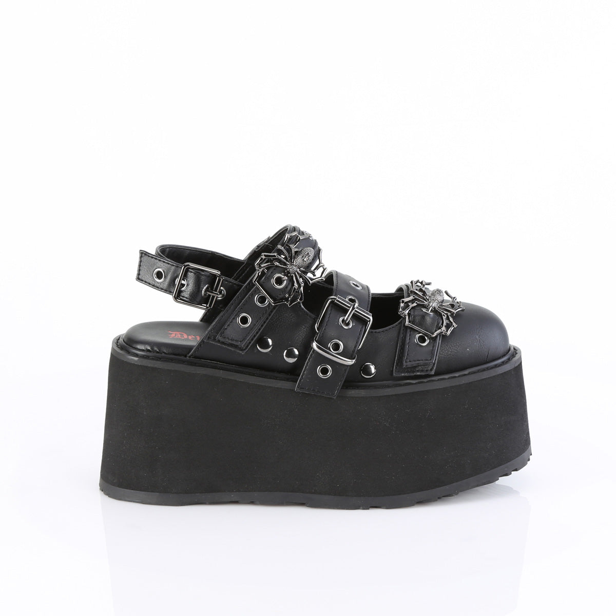 DemoniaCult   DAMNED-27 Blk Vegan Leather
