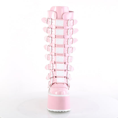 DemoniaCult  Boots DAMNED-318 B. Pink Holo Pat