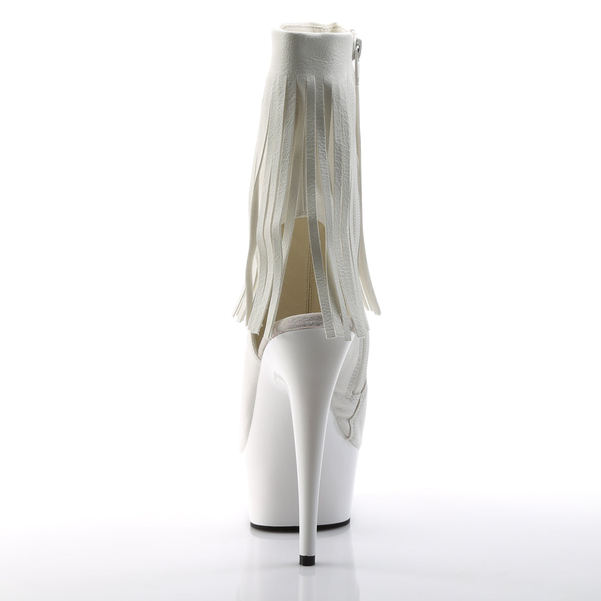 Pleaser Womens Ankle Boots DELIGHT-1019 Wht Faux Leather/Wht