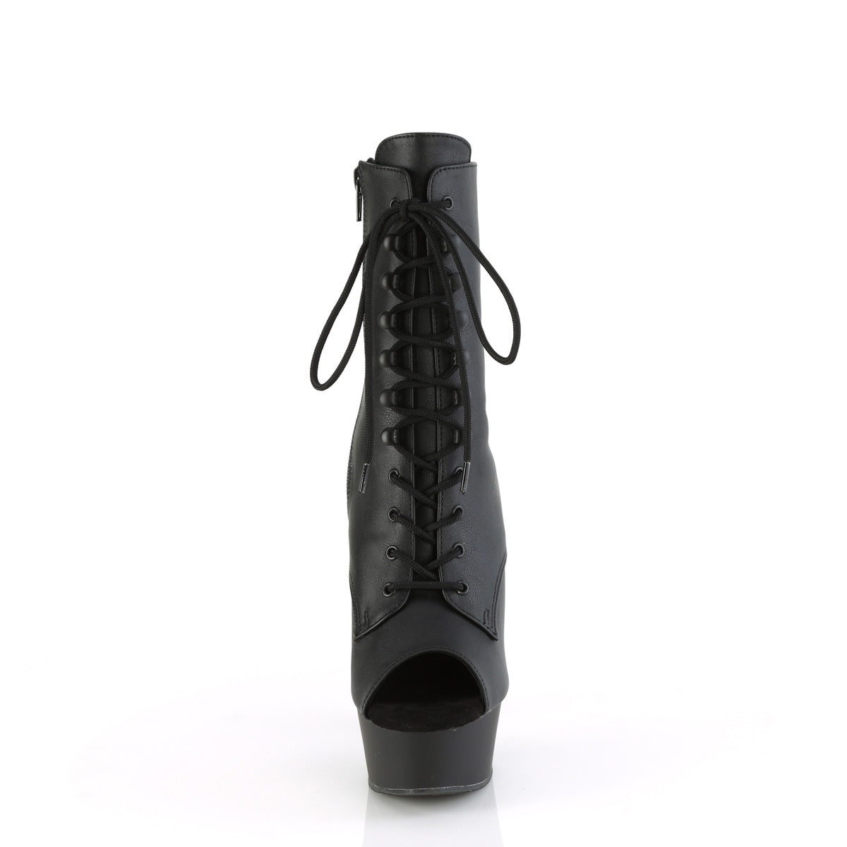 Pleaser   DELIGHT-1021 Blk Faux Leather/Blk Matte