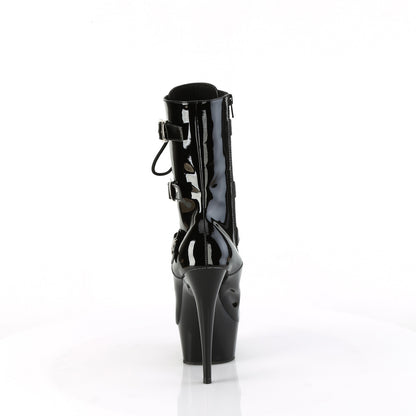 Pleaser   DELIGHT-1043 Blk Pat/Blk