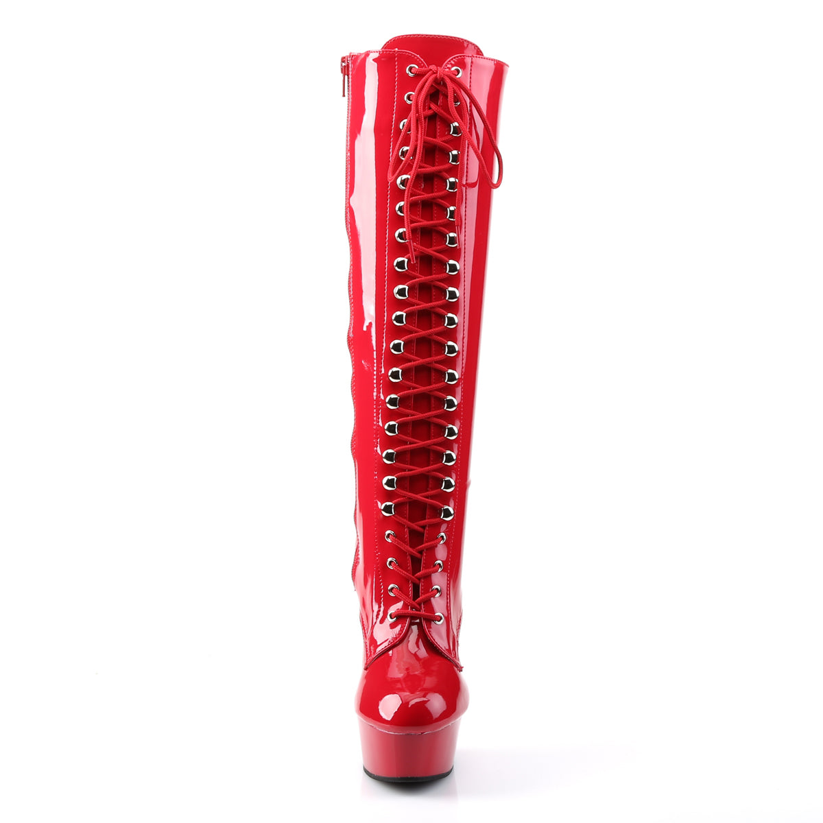 Pleaser Womens Boots DELIGHT-2023 Red Str Pat/Red