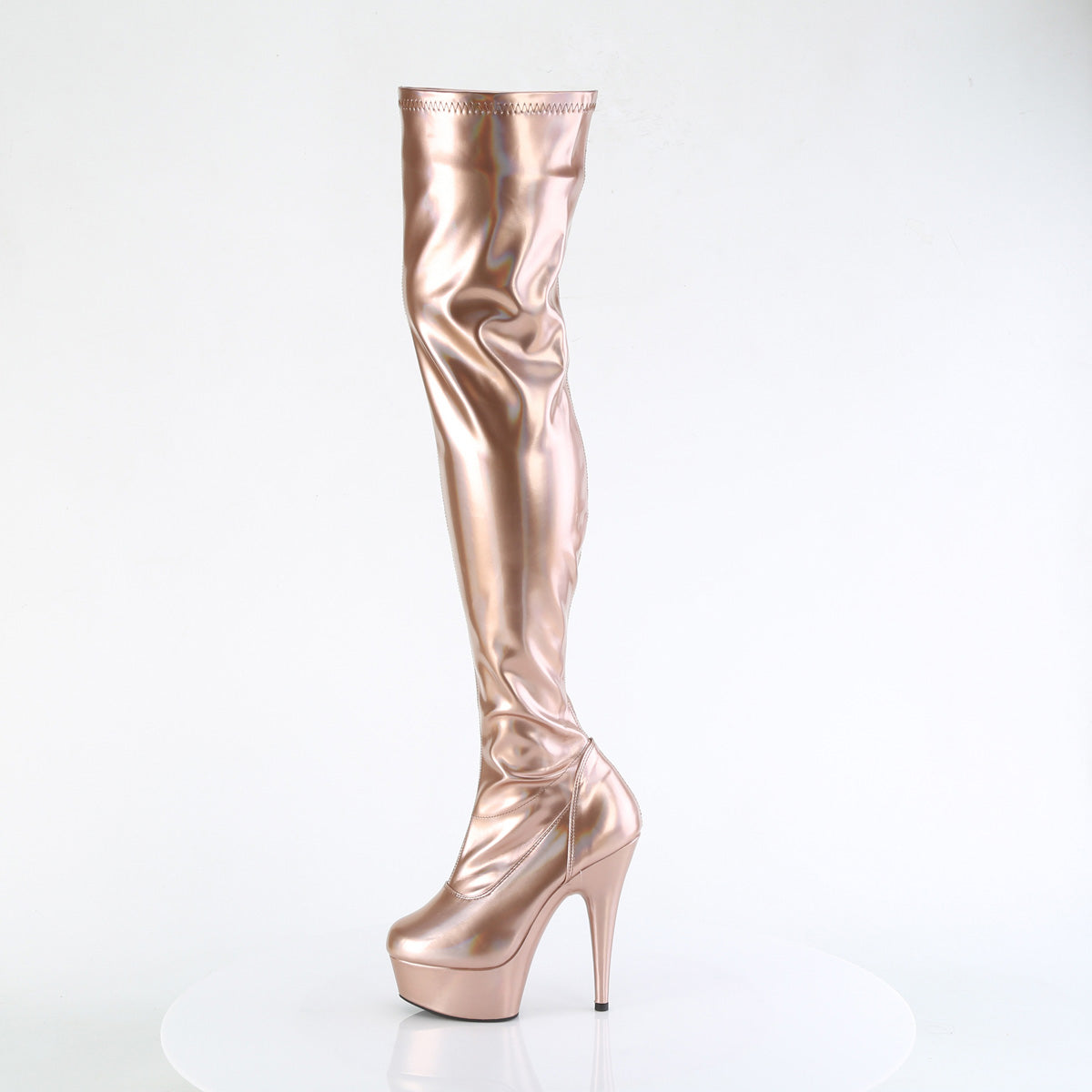 Pleaser   DELIGHT-3000HWR Rose Gold Hologram Pu/M