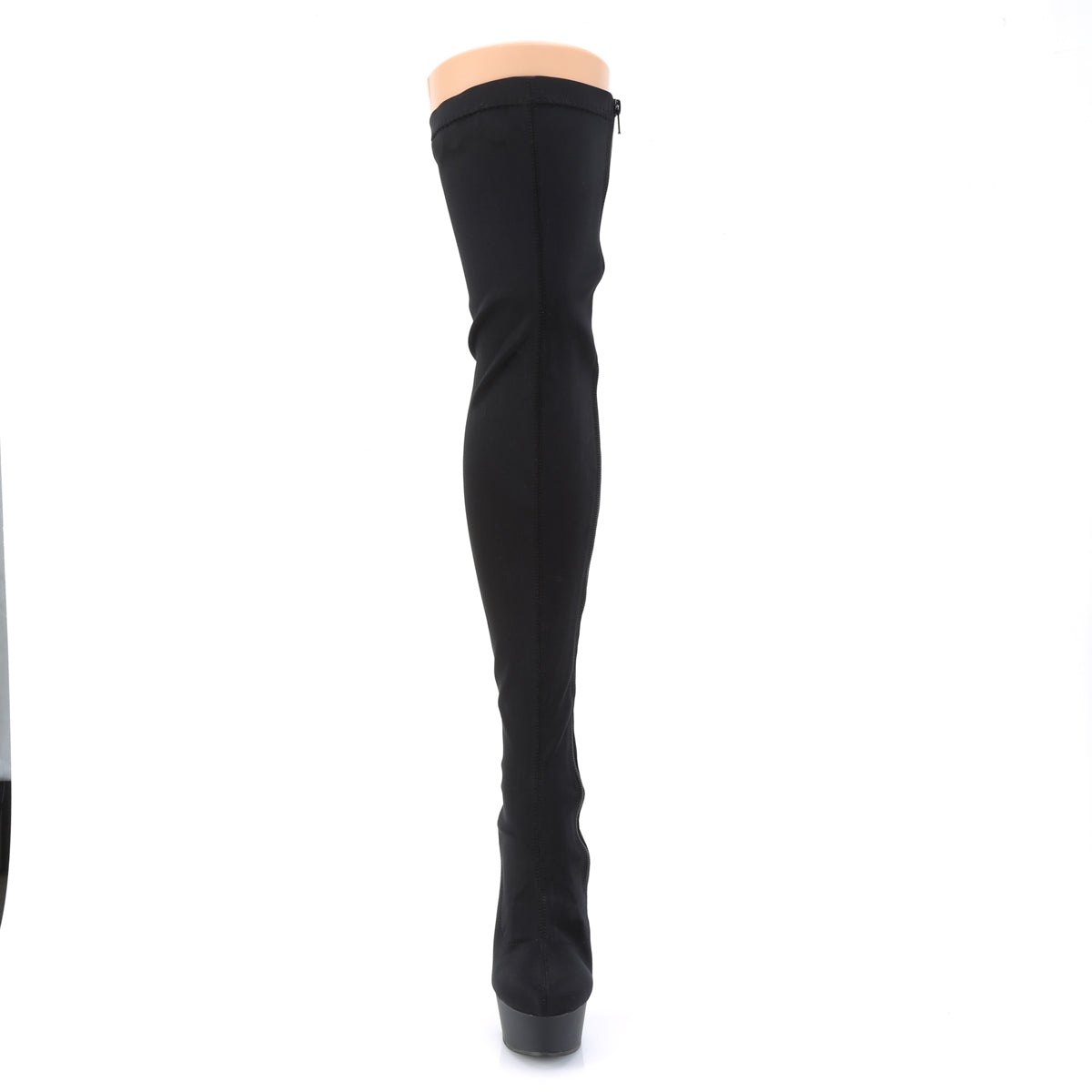 Pleaser Womens Boots DELIGHT-3003 Blk Lycra/Blk Matte