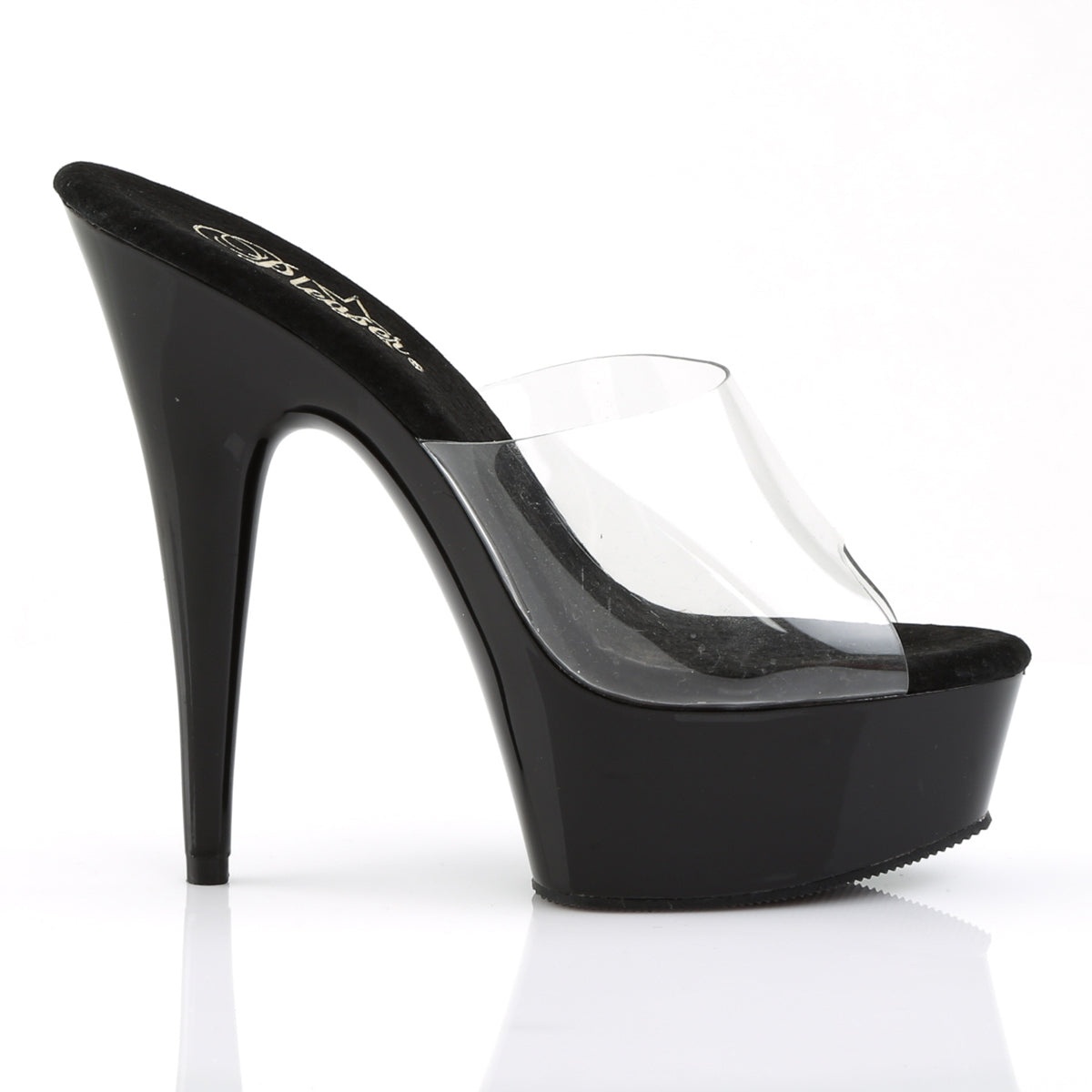 Pleaser Womens Sandals DELIGHT-601 Clr/Blk