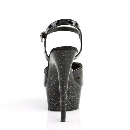Pleaser Womens Sandals DELIGHT-609MG Blk Pat/Blk