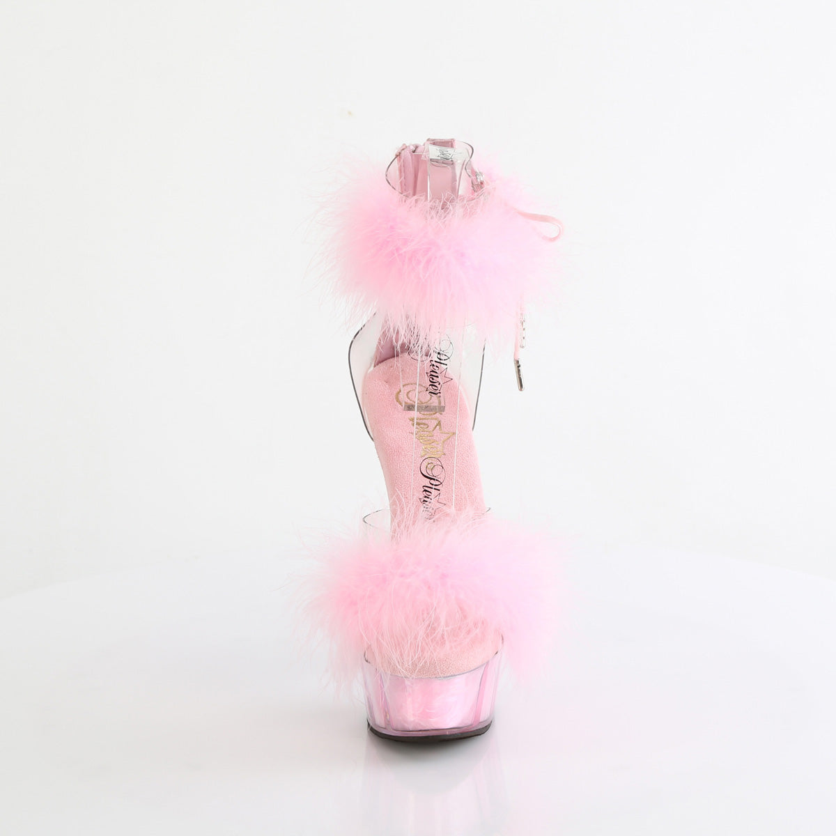 Pleaser   DELIGHT-624F Clr-B. Pink Fur/M