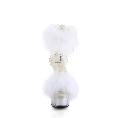 Pleaser   DELIGHT-624F Clr-Wht Fur/M