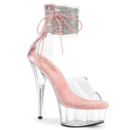 Pleaser   DELIGHT-624RS Clr-B. Pink/Clr