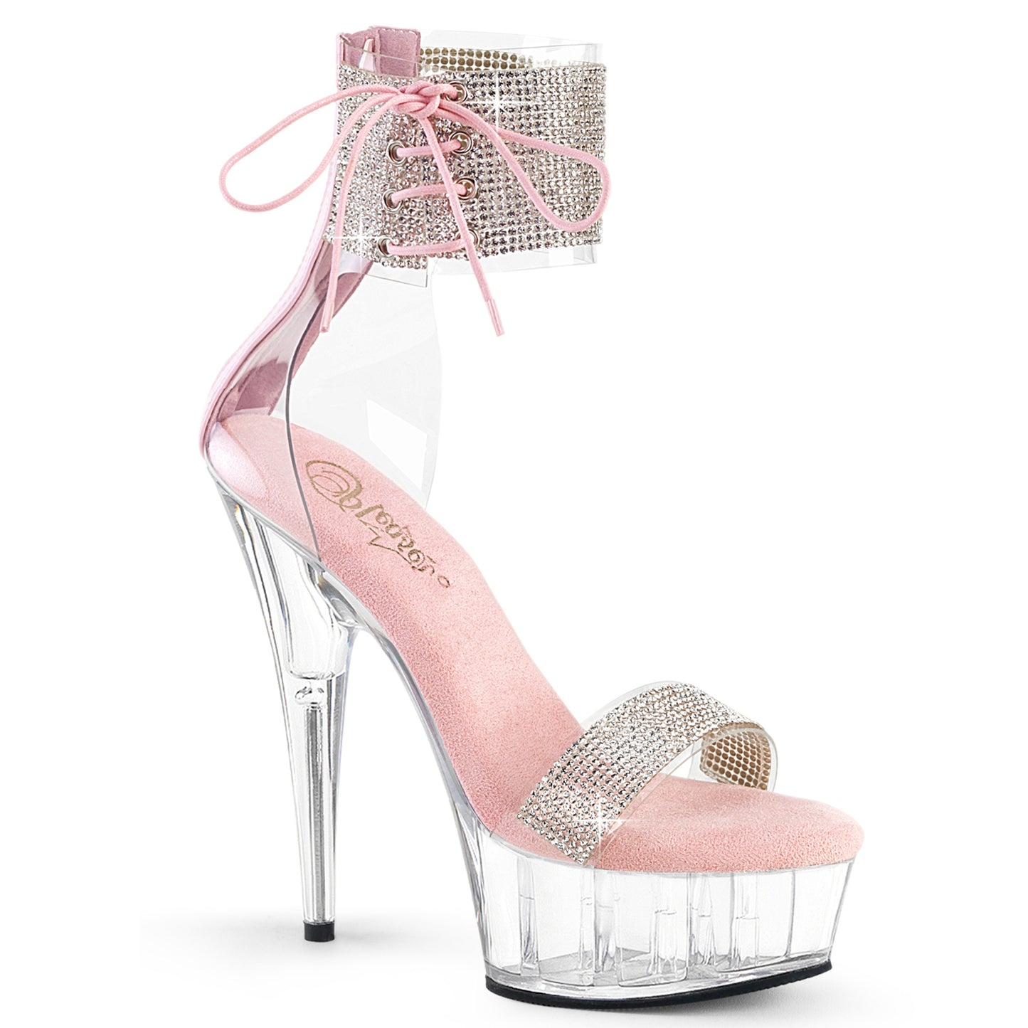 Pleaser   DELIGHT-627RS Clr-B. Pink/Clr