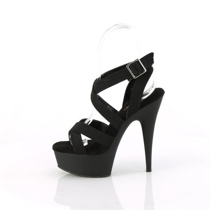Pleaser   DELIGHT-638 Blk Elastic Band/Blk Matte