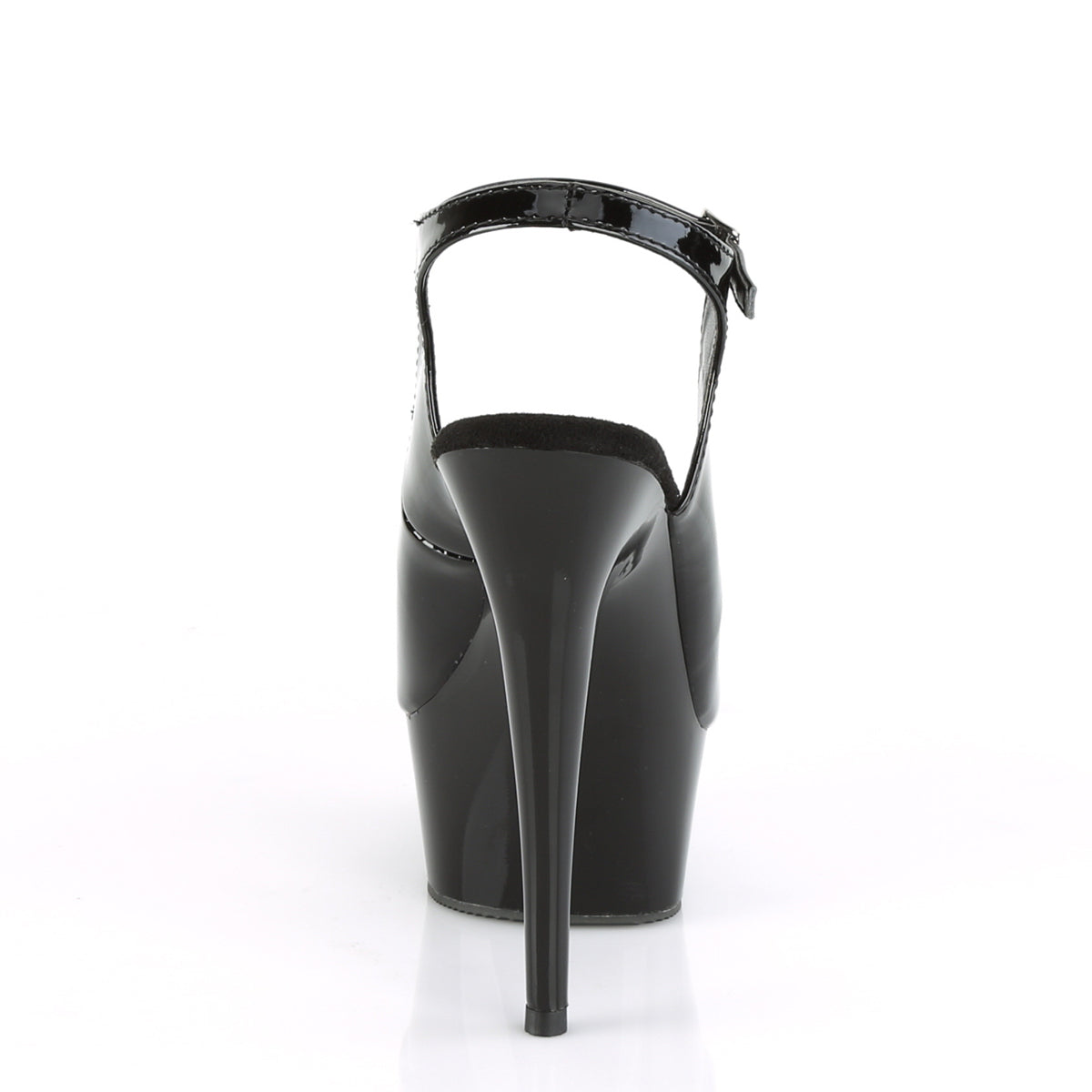 Pleaser Womens Sandals DELIGHT-655 Blk Pat/Blk