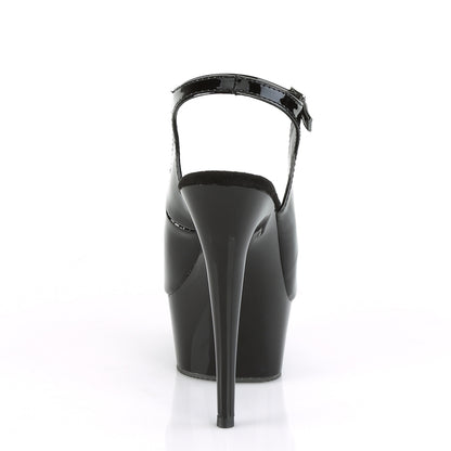 Pleaser Womens Sandals DELIGHT-655 Blk Pat/Blk