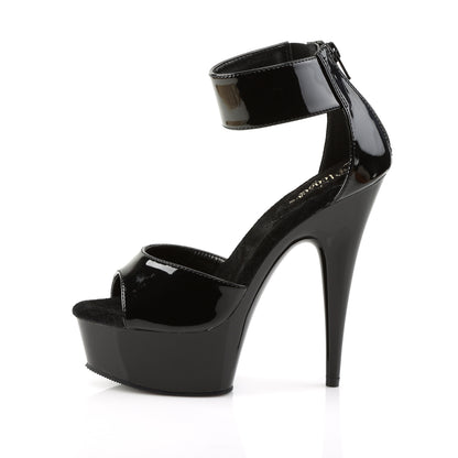 Pleaser Womens Sandals DELIGHT-670-3 Blk/Blk