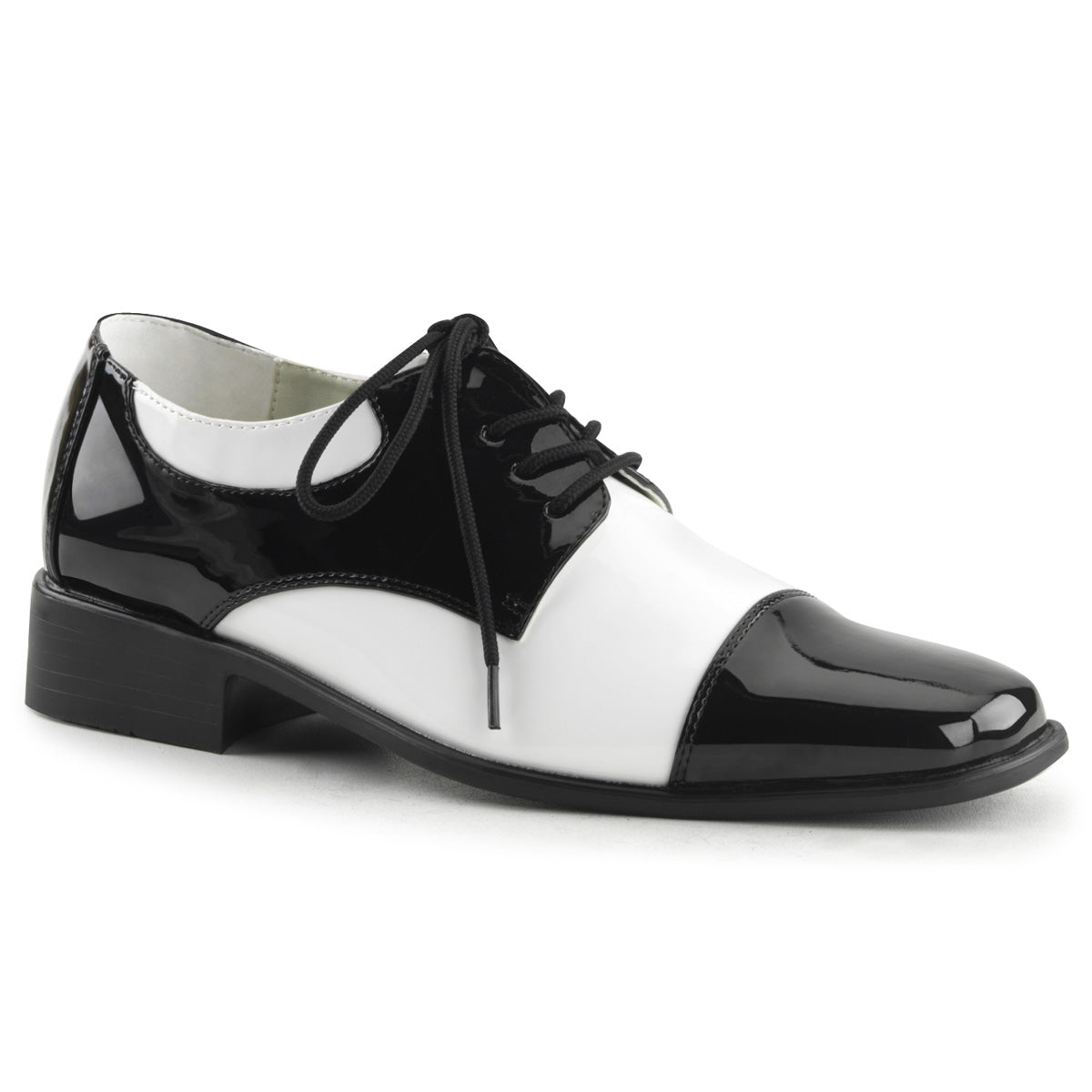 Funtasma Mens Low Shoe DISCO-18 Blk-Wht Pat