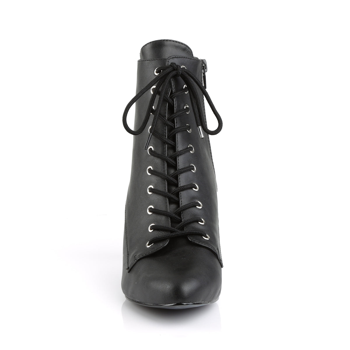 Pleaser Pink Label Womens Ankle Boots DIVINE-1020 Blk Faux Leather