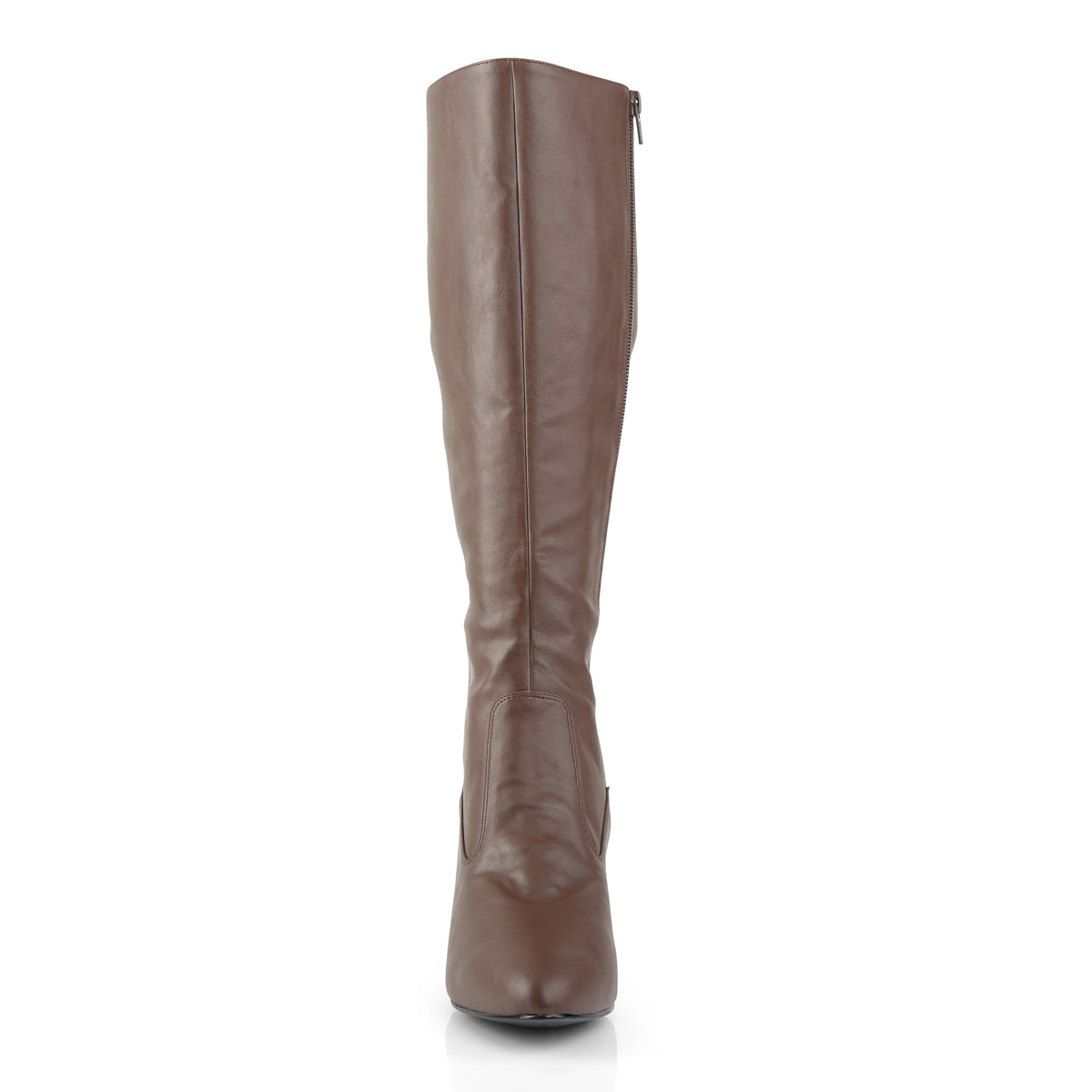 Pleaser Pink Label Womens Boots DIVINE-2018 Brown Faux Leather