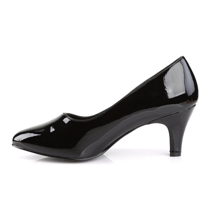 Pleaser Pink Label Womens Pumps DIVINE-420 Blk Pat