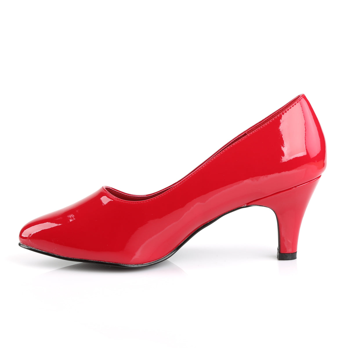 Pleaser Pink Label Womens Pumps DIVINE-420 Red Pat