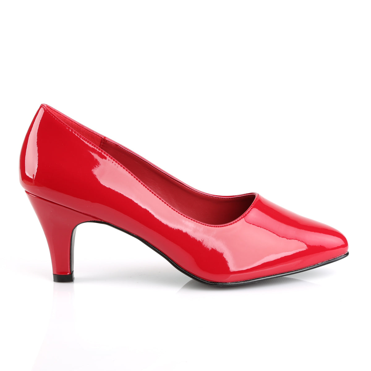 Pleaser Pink Label Womens Pumps DIVINE-420 Red Pat