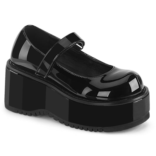 DemoniaCult  Pumps DOLLIE-01 Blk Patent