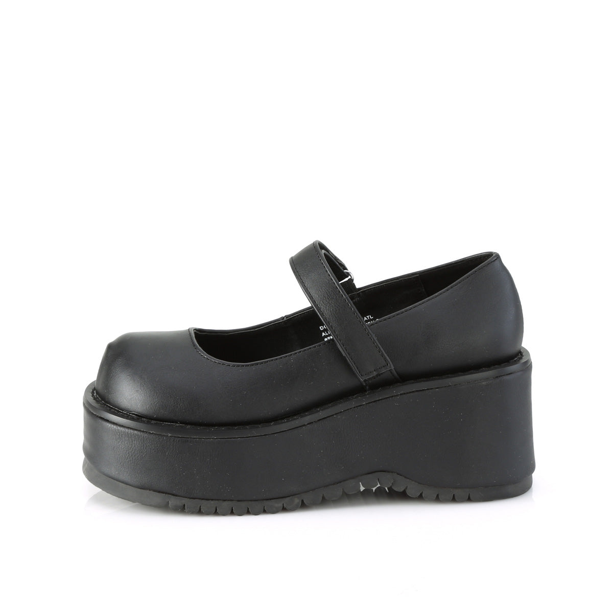 DemoniaCult Womens Pumps DOLLIE-01 Blk Vegan Leather