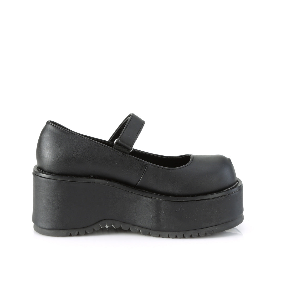 DemoniaCult Womens Pumps DOLLIE-01 Blk Vegan Leather