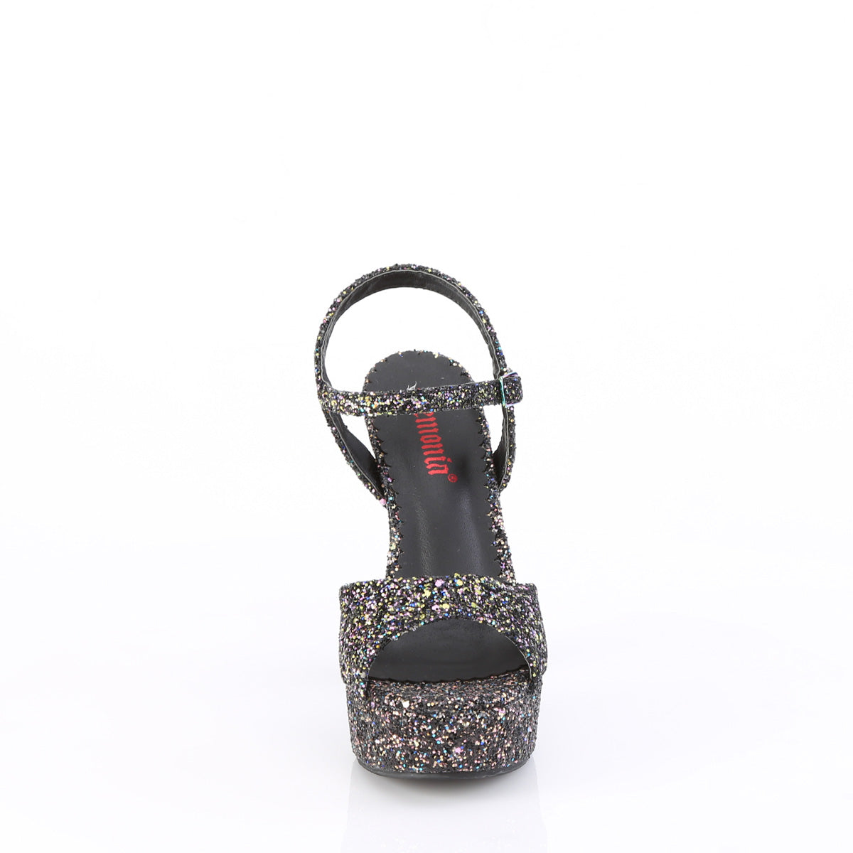 DemoniaCult Womens Sandals DOLLY-09 Blk Multi Glitter