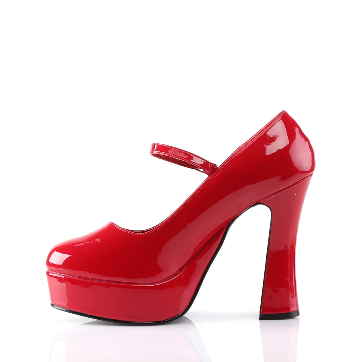 DemoniaCult Womens Pumps DOLLY-50 Red Pat