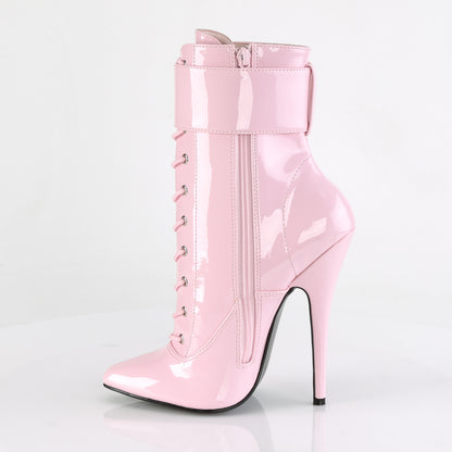 Devious Womens Ankle Boots DOMINA-1023 B. Pink Pat