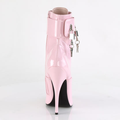 Devious Womens Ankle Boots DOMINA-1023 B. Pink Pat
